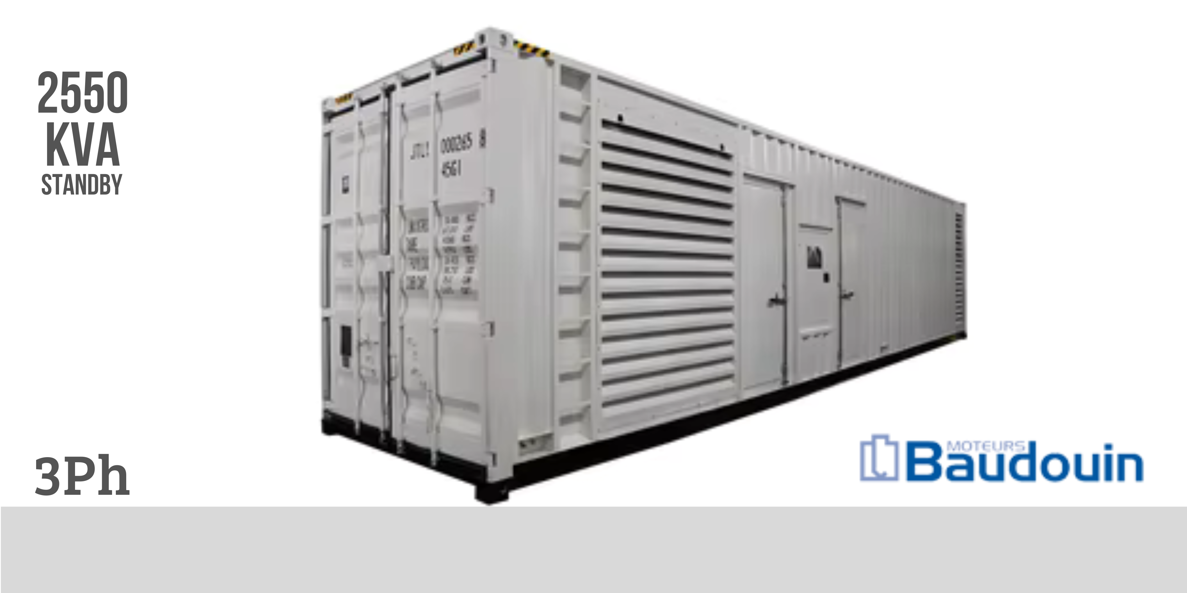 BAUDOUIN 2280kVA Generator