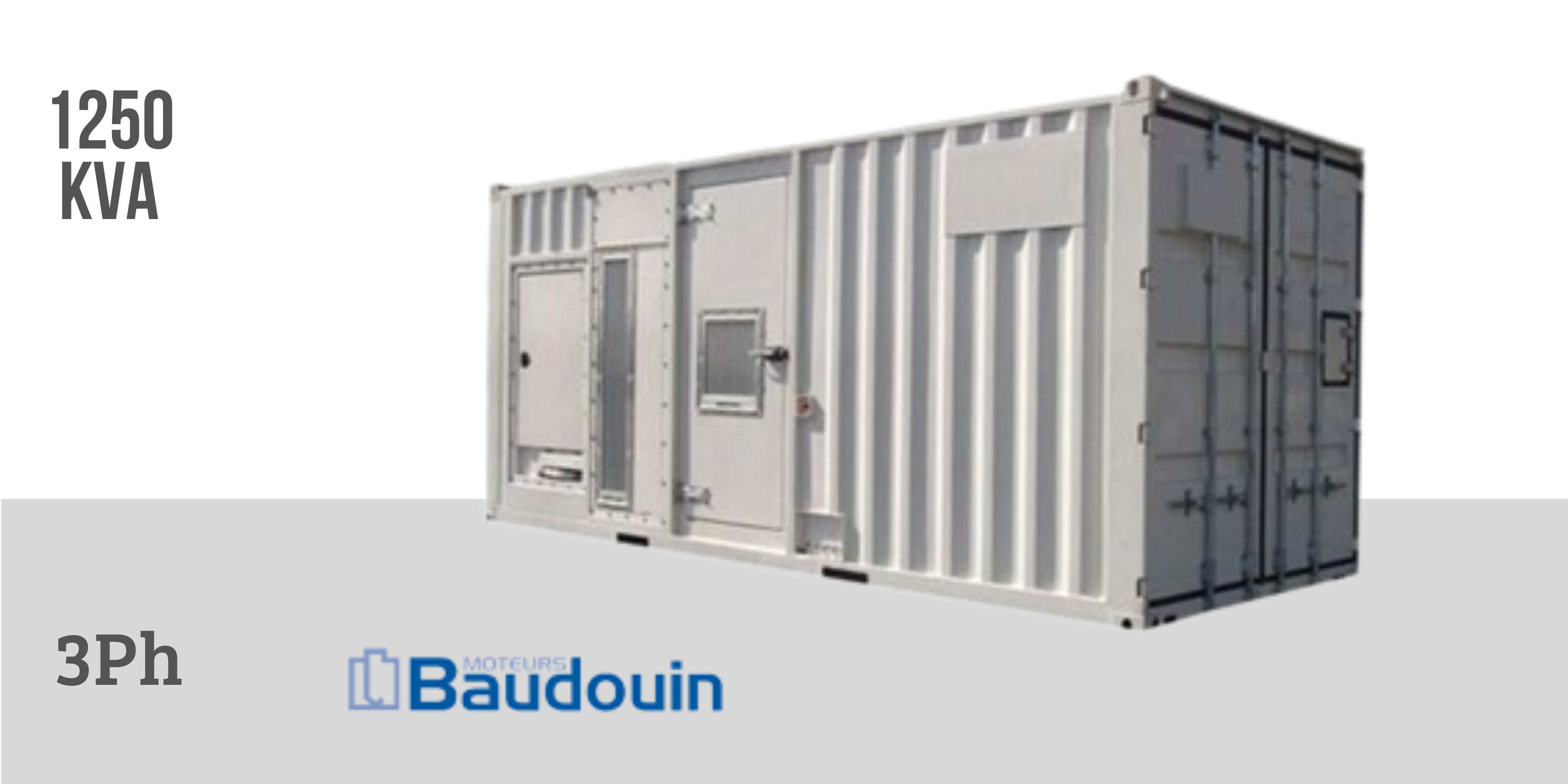 BAUDOUIN 1250kVA Generator