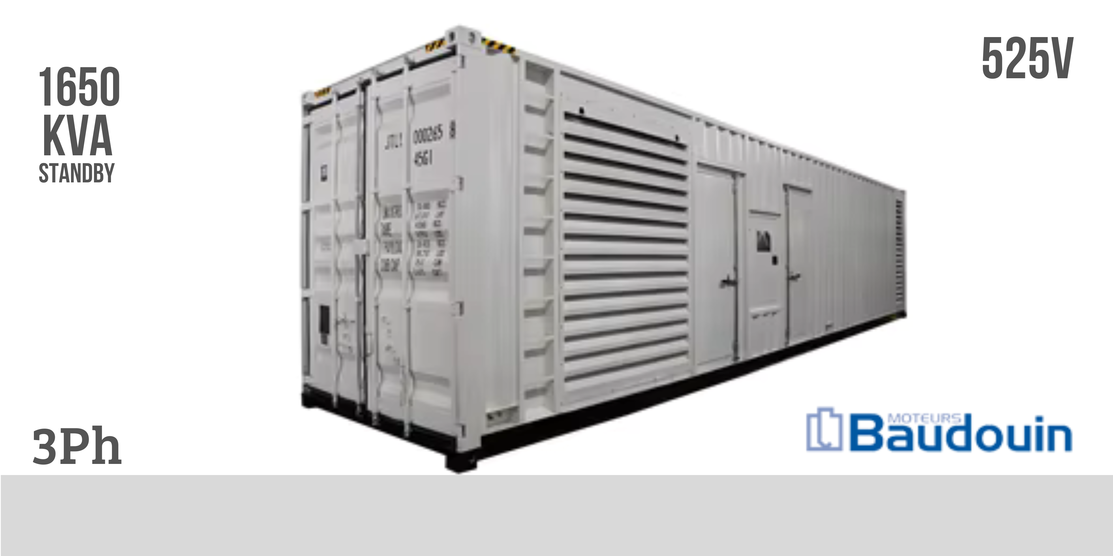 1650 Baudouin Diesel Generator